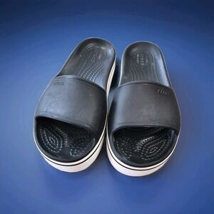 Crocs Crocband Platform Sandals Women Size 5 Or Youth 3.5 Comfort Sandals